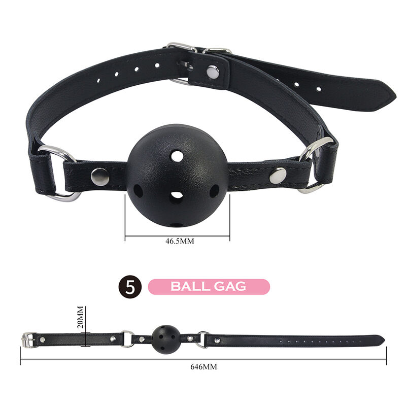 PRETTY LOVE - KIT BDSM 8 PIÈCES NOIR