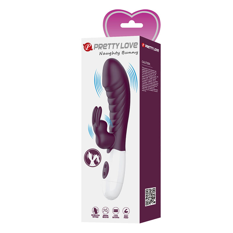 PRETTY LOVE - VIBRATEUR LAPIN NAUGHTY BUNNY 30 FONCTIONS VIOLET