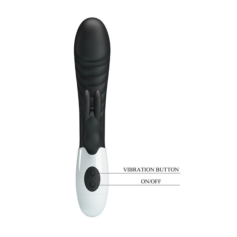 PRETTY LOVE - VIBRATEUR LAPIN NAUGHTY BUNNY 30 FONCTIONS NOIR