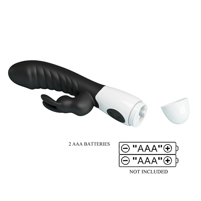 PRETTY LOVE - VIBRATEUR LAPIN NAUGHTY BUNNY 30 FONCTIONS NOIR