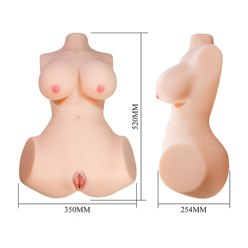 CRAZY BULL - ANNIE XXL MASTURBATEUR VAGINAL ET ANAL AVEC PEAU DE SEINS