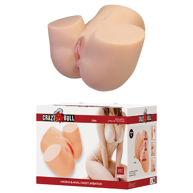 CRAZY BULL - LIORA XXL MASTURBATEUR VIBRANT DOUBLE VAGINAL ET ANAL