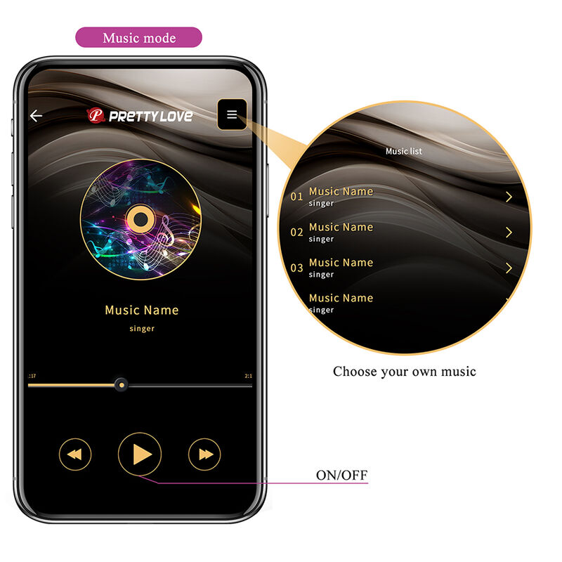 PRETTY LOVE - VIBRATEUR ŒUF À PROFONDEUR KLAY CONTRÔLÉ PAR APPLICATION VIOLET