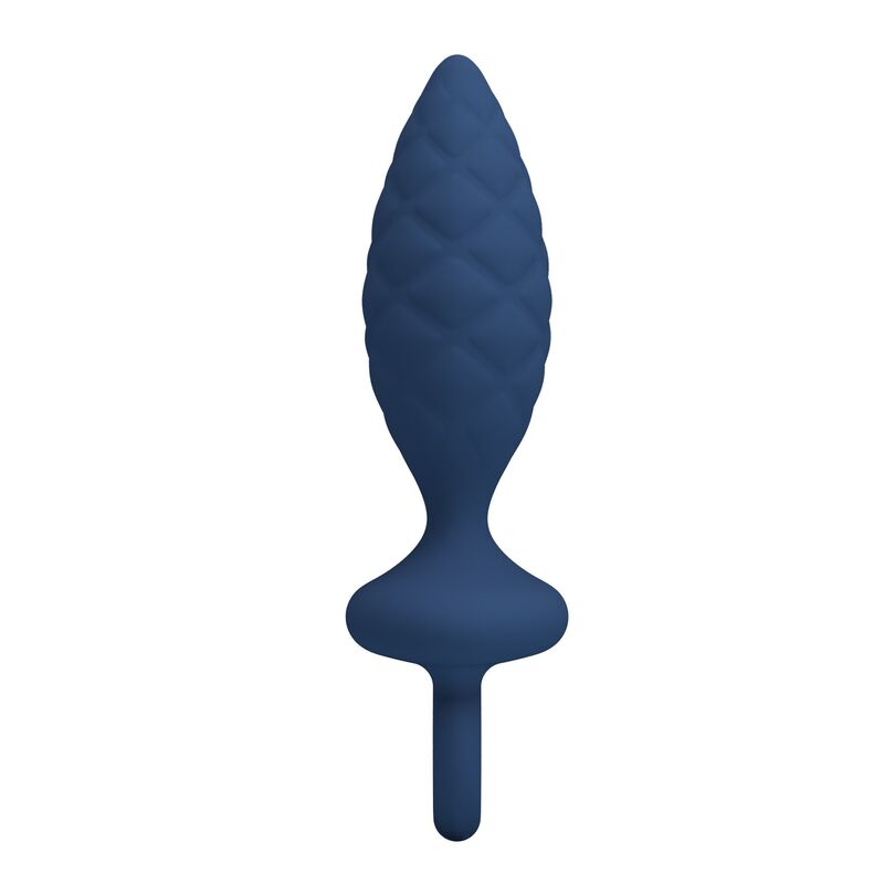MR PLAY - PLUG ANAL TEXTURÉ AVEC ANNEAU BLEU S