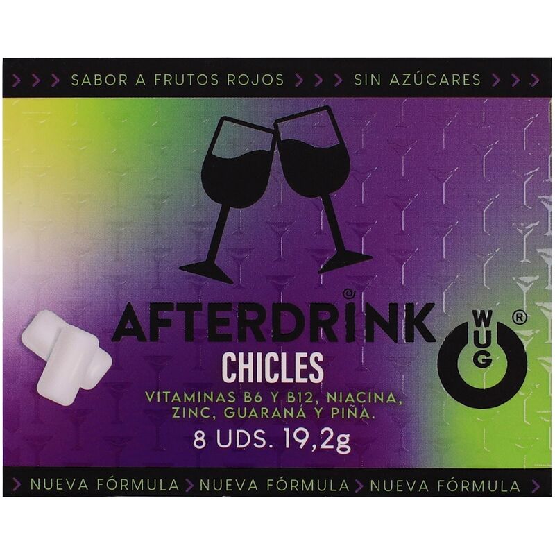 Chewing-gum après-soirée anti-fatigue goût fruits rouges — WUG GUM