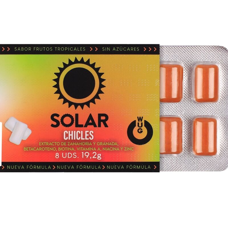 Functional Chewing Gum with Vitamins and Zinc Tropical Fruit Flavour — WUG GUM