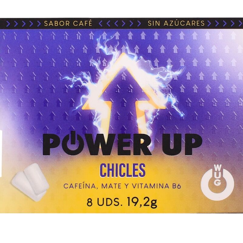 Chewing-gum énergisant au café et à la caféine, blister de 8 — WUG GUM