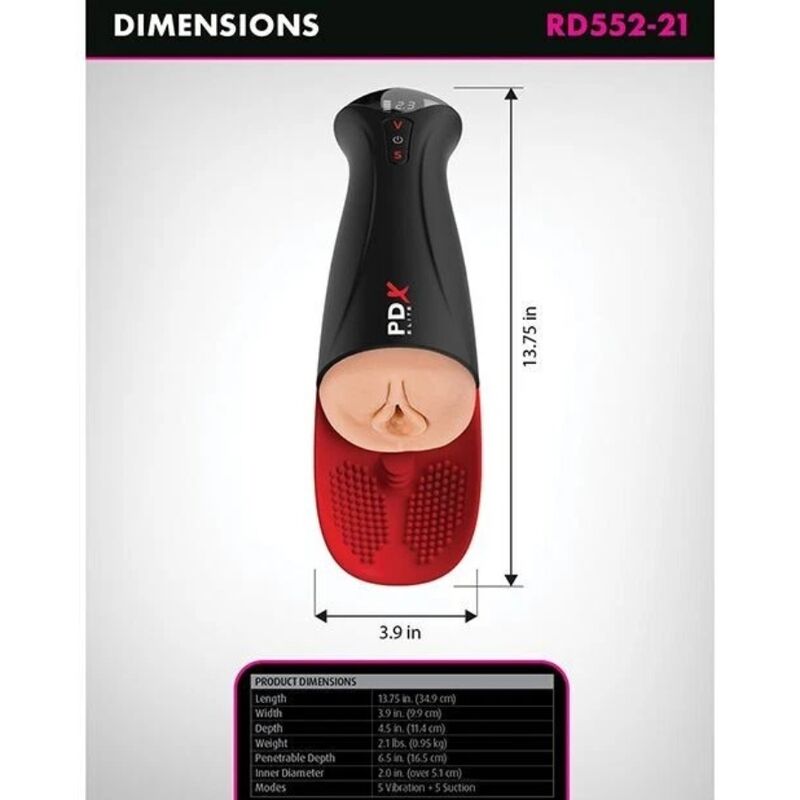 PDX ELITE - FUCK-O-MATIC PRO XL MASTURBATEUR AUTOMATIQUE 42 CM