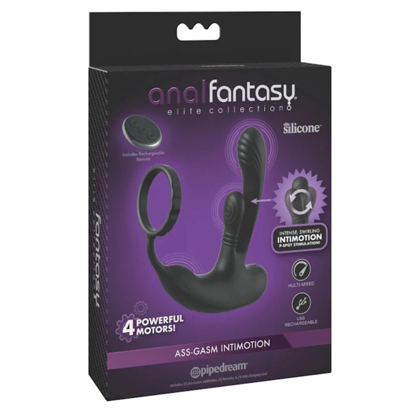 ANAL FANTASY ELITE - STIMULATEUR ANAL ET PÉRINÉAL RECHARGEABLE ASS-GASM INTIMOTION