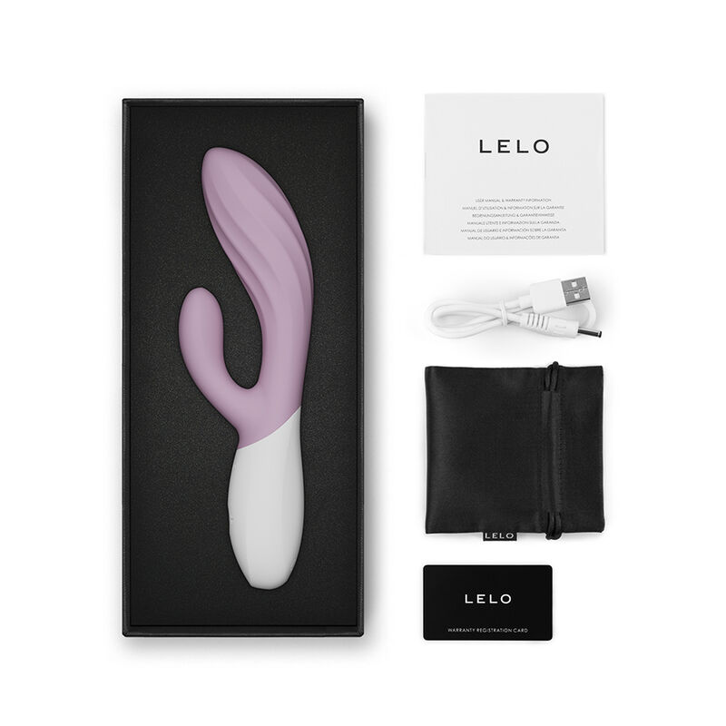 LELO - INA TWIST DOUBLE VIBRATEUR LAPIN POUR LE POINT G ET LE CLITORIS ROSE