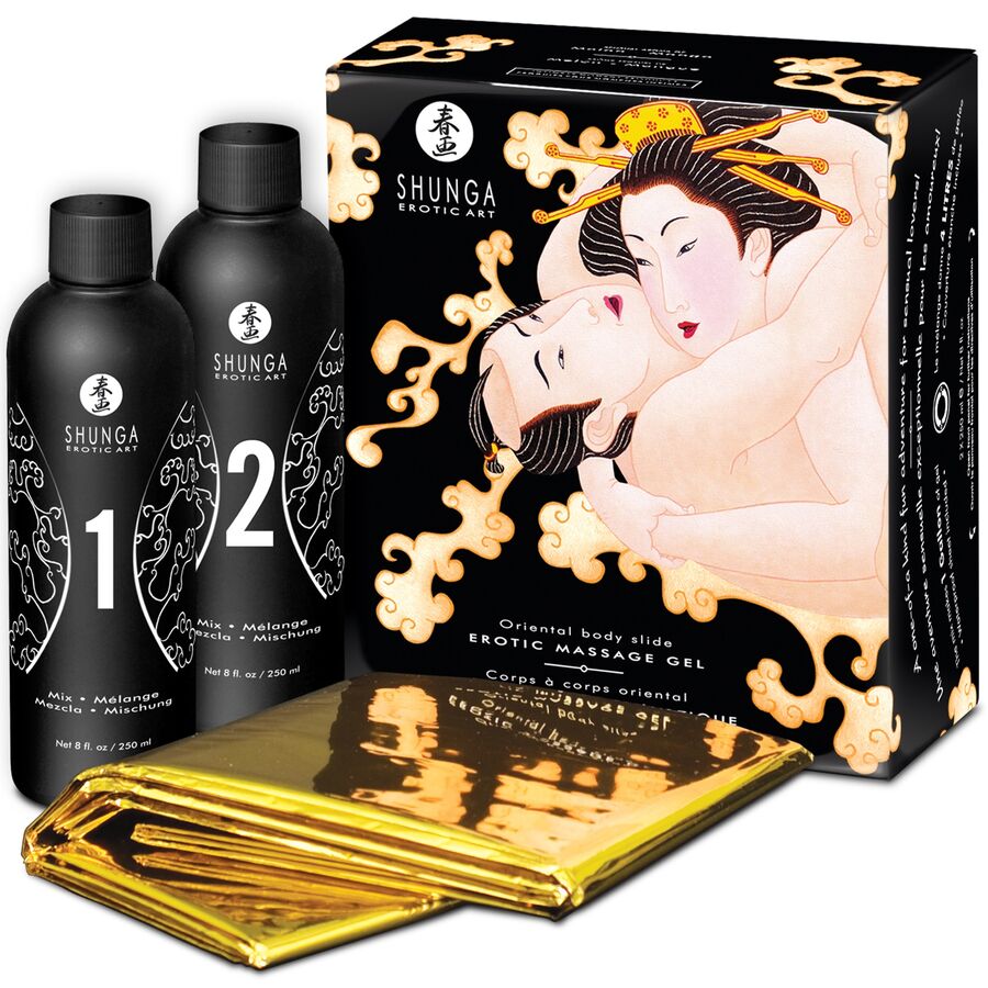 Gel de massage érotique corps à corps melon mangue oriental — SHUNGA KITS