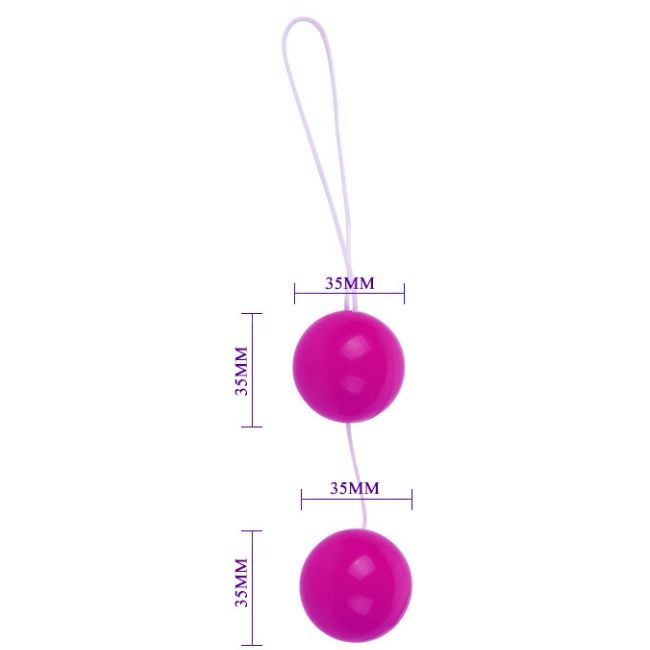 Boules chinoises vibrantes lilas unisexe — BAILE STIMULATING