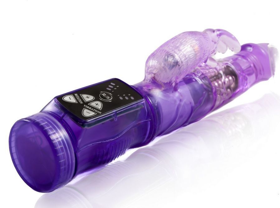 Mini vibromasseur rotatif lapin lilas — BAILE ROTATIONS