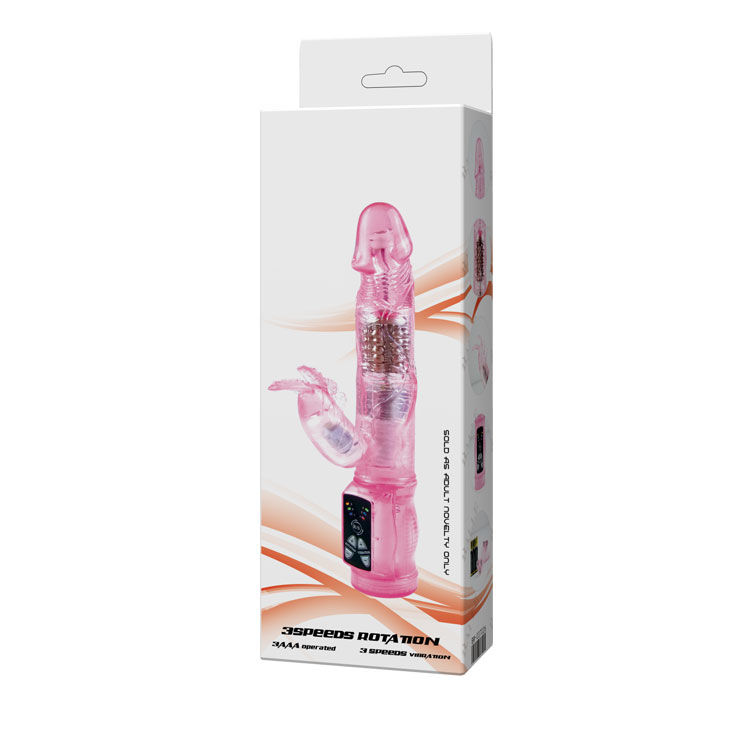 Mini lapin vibrant rotatif en gelée douce — BAILE ROTATIONS