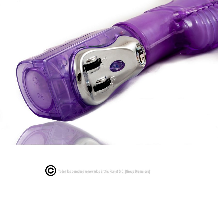 Lapin vibrant rotatif haut et bas avec superstimulateur — BAILE ROTATIONS