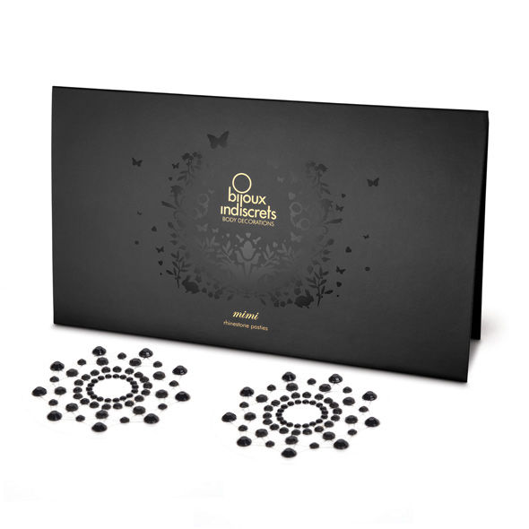 Parure de seins noire scintillante — BIJOUX JEWELRY