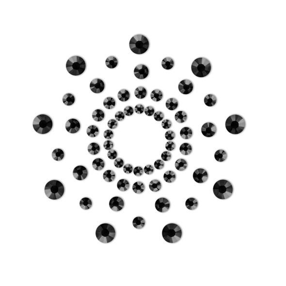 Parure de seins noire scintillante — BIJOUX JEWELRY