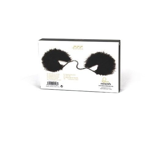 Menottes en plumes réglables — BIJOUX INDISCRETS