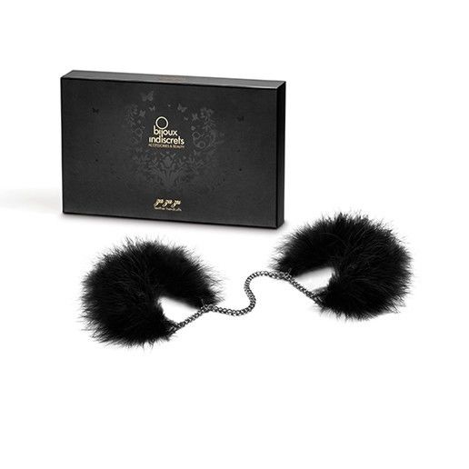 Menottes en plumes réglables — BIJOUX INDISCRETS