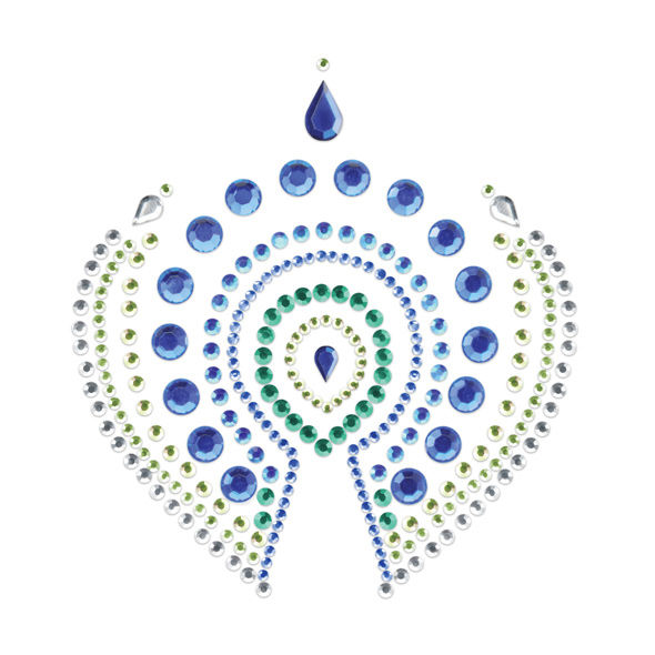 Bijoux intimes flamboyants bleu et vert — Bijoux Désiré Métallique