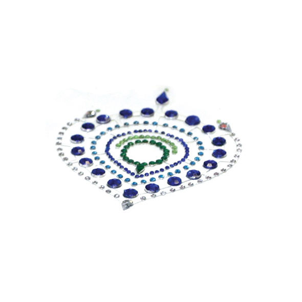 Bijoux intimes flamboyants bleu et vert — Bijoux Désiré Métallique
