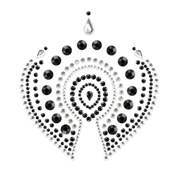 Bijou intime scintillant noir et argenté — BIJOUX DÉSIRÉ MÉTALLIQUE