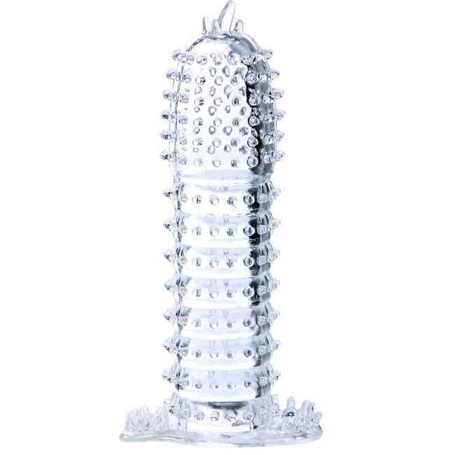 Gaine pénienne texturée transparente — BAILE FOR HIM