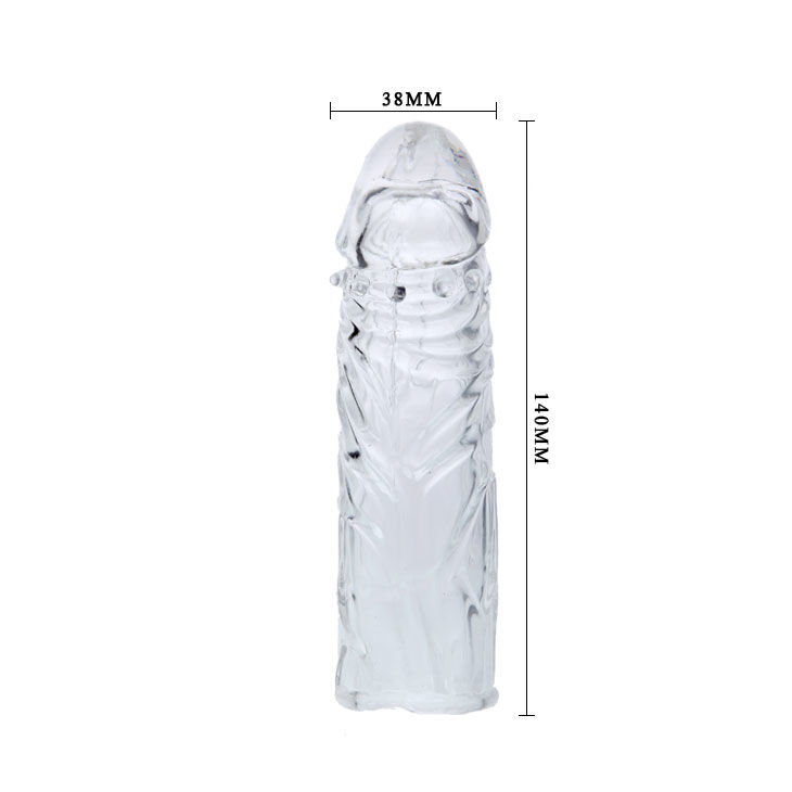 Manchon pénien transparent en silicone 13 cm — BAILE FOR HIM