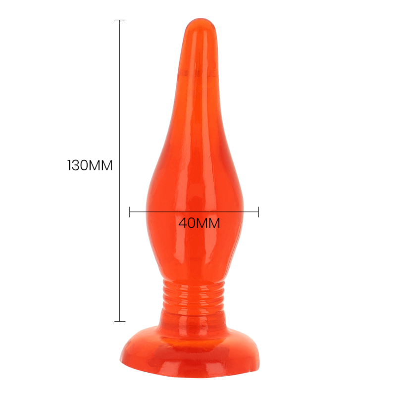 Plug anal en gelée soft touch rouge — BAILE ANAL