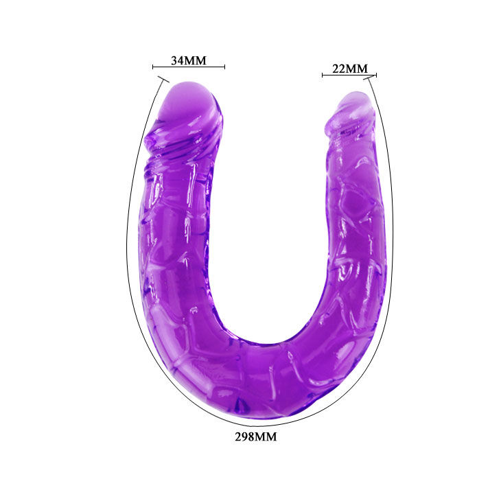 Double gode en gelée souple lilas — BAILE ANAL