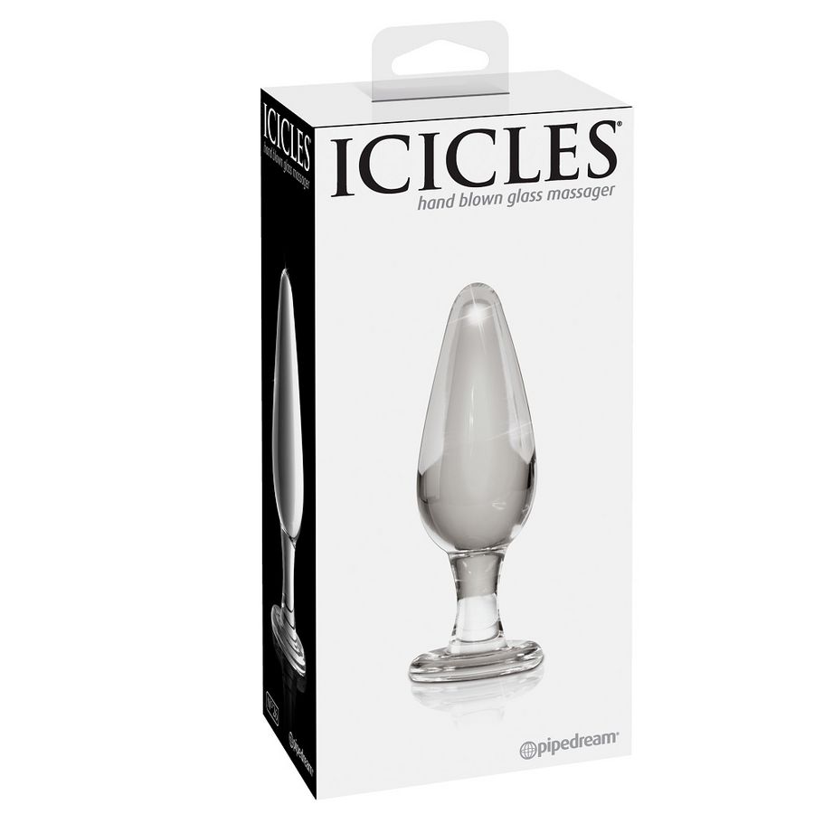 Massageur anal en verre soufflé — ICICLES