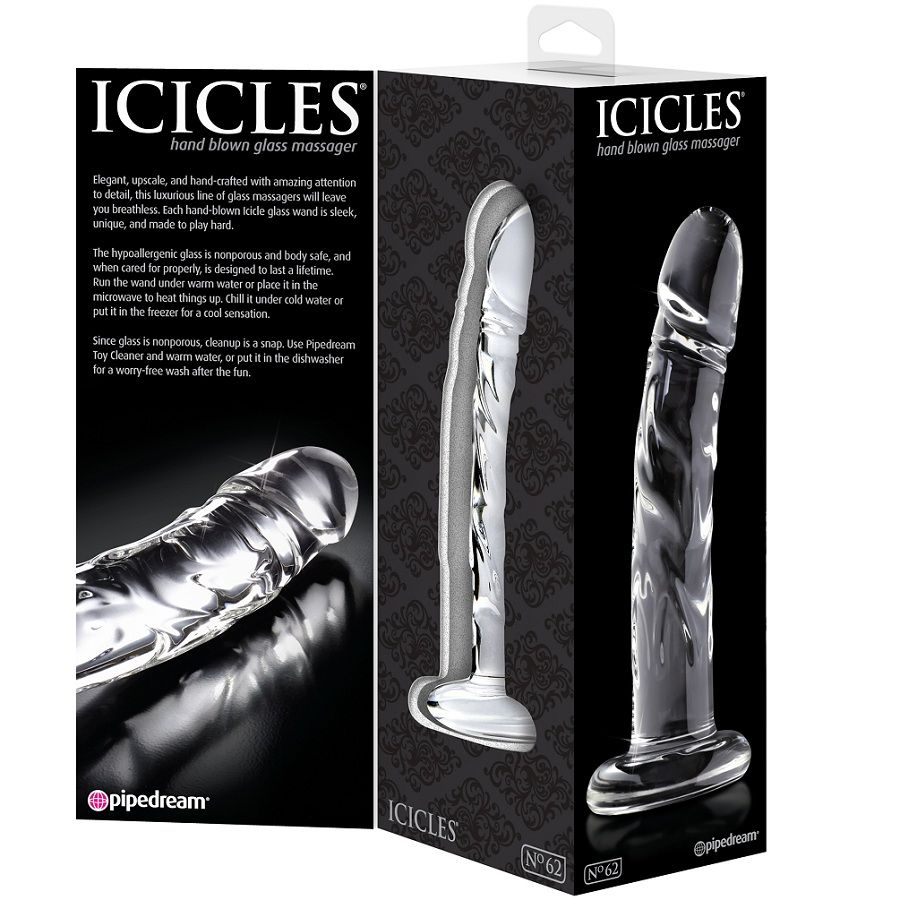 Masseur en verre effet veines n°62 — Icicles