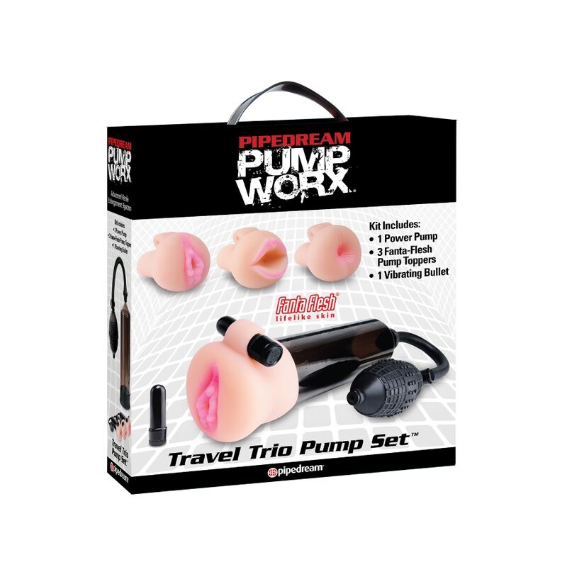 Kit pompe d'aspiration et masturbateur de voyage — PUMP WORX