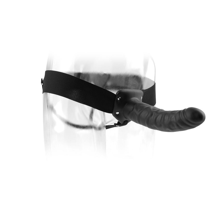 Strap-on creux ajustable 19 cm noir — FETISH FANTASY SERIES