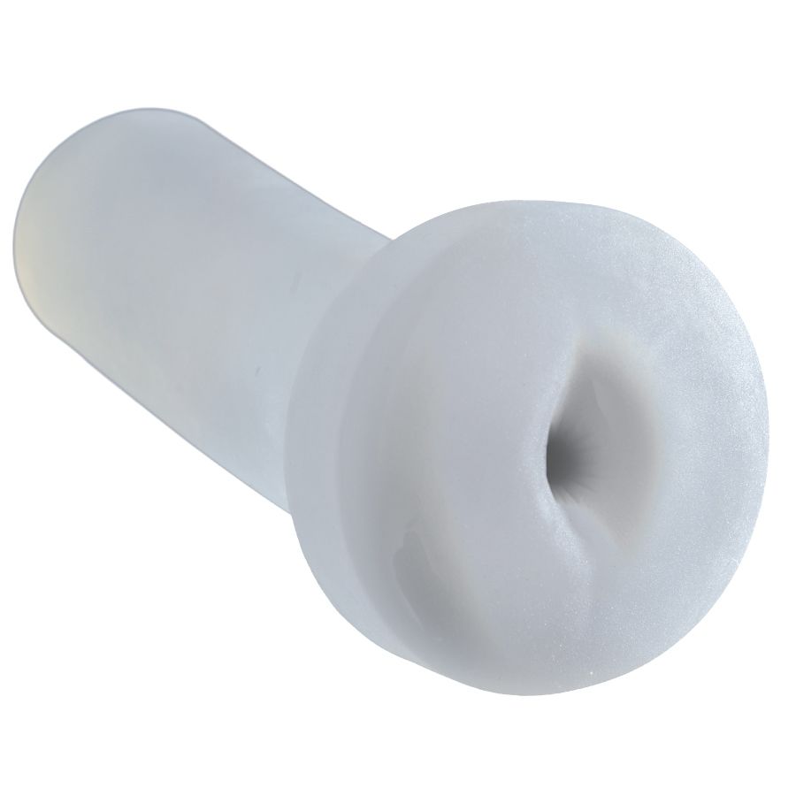 Masturbateur transparent texturé compressible — PDX MALE