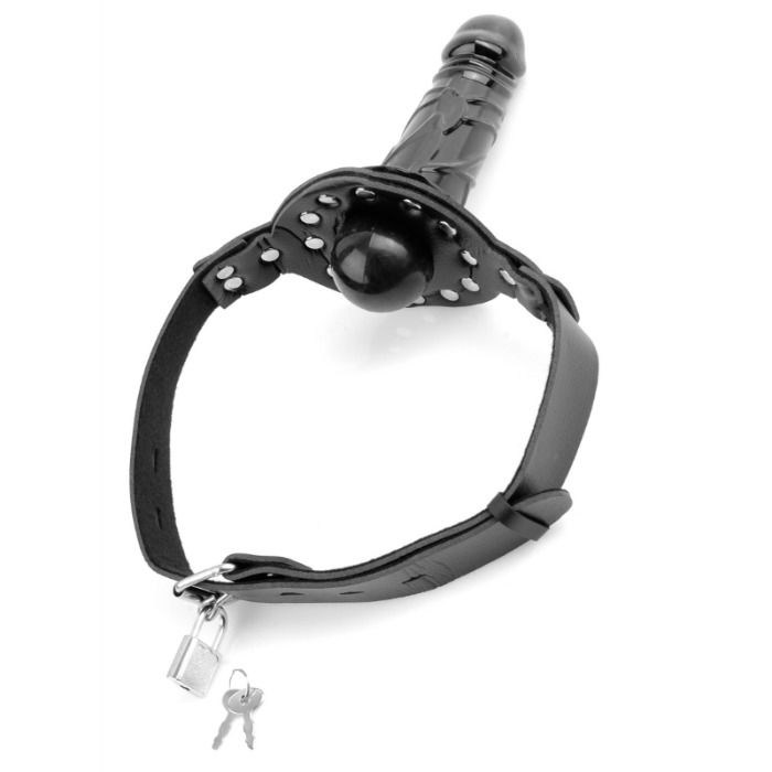 Bâillon boule de luxe avec gode amovible — FETISH FANTASY SERIES