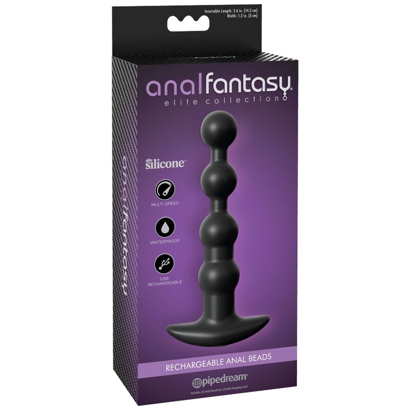 Balles anales rechargeables en silicone Elite — ANAL FANTASY ELITE COLLECTION