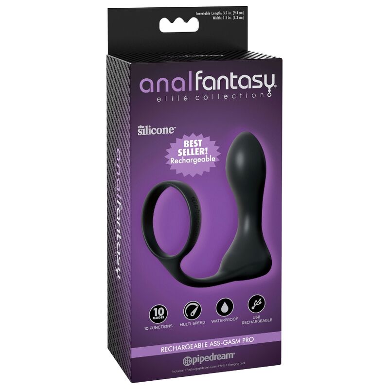 Stimulateur anal rechargeable Ass-Gasm Pro — Anal Fantasy Elite Collection