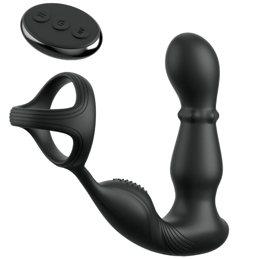 Anneau anal vibrant et masseur prostatique à perles coulissantes — ANAL FANTASY ELITE COLLECTION