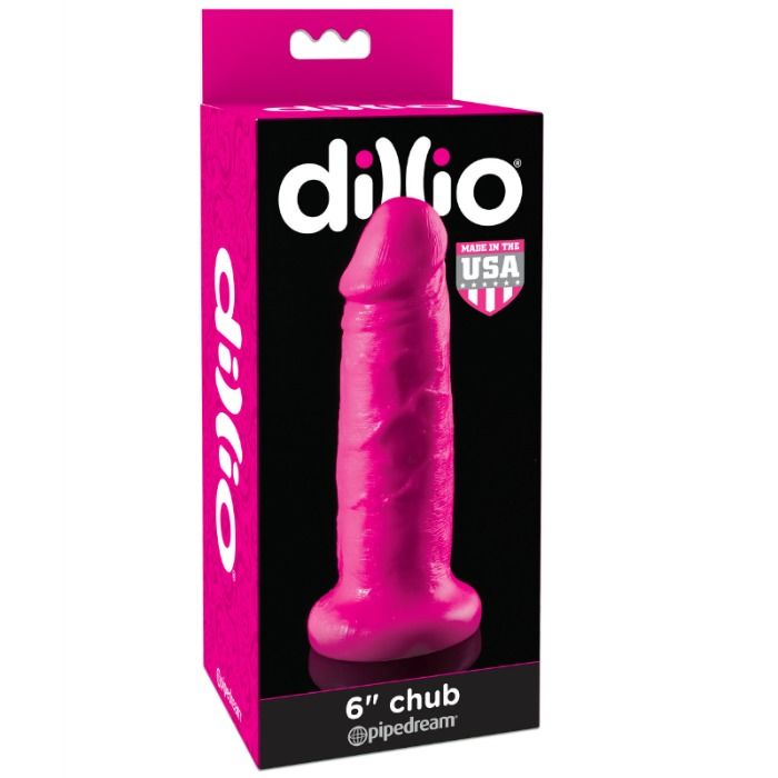 Dildo ventouse rose 15 cm — DILLIO