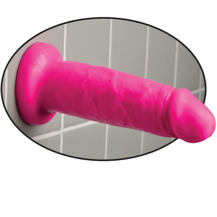 Dildo ventouse rose 15 cm — DILLIO