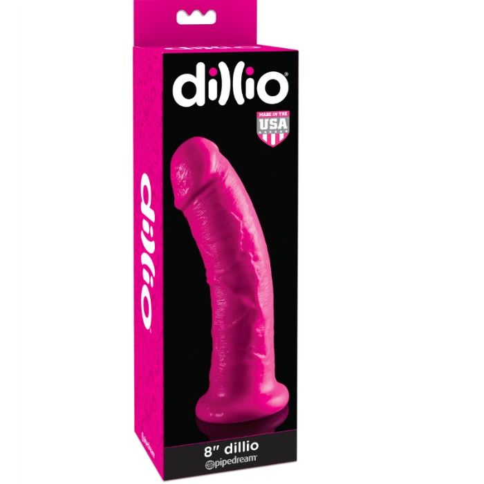 Dildo à ventouse 20 cm rose — DILLIO