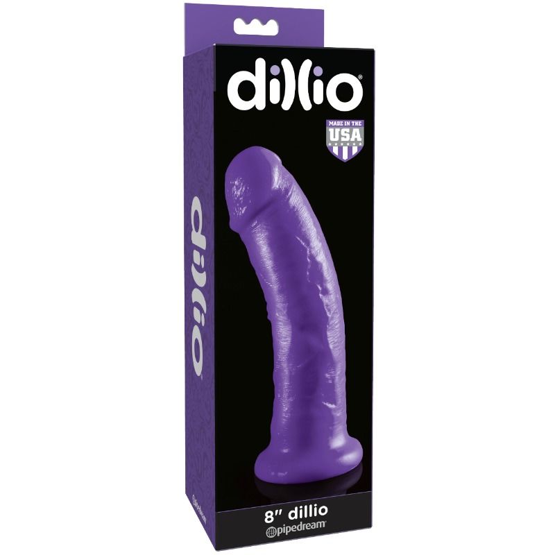 Dildo à ventouse violet 20 cm — DILLIO