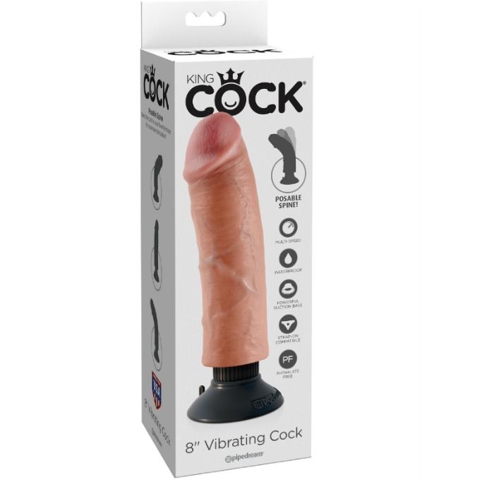 Gode vibrant réaliste 20 cm — KING COCK