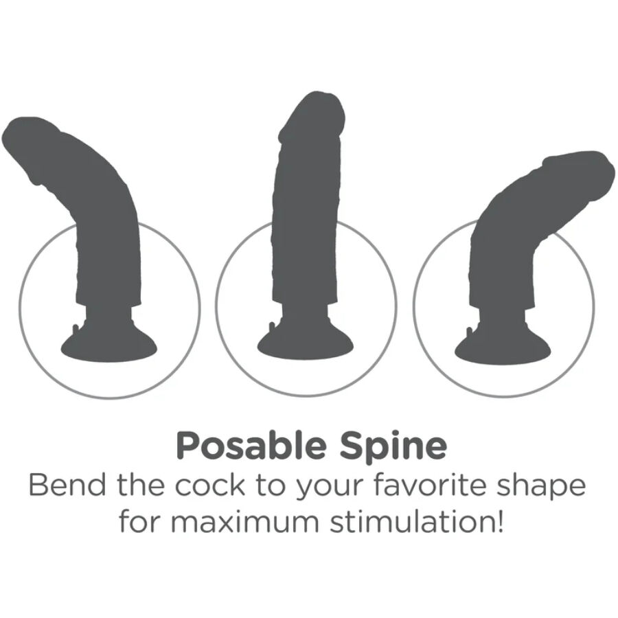 God vibrant ultra-réaliste flexible 20,32 cm — KING COCK