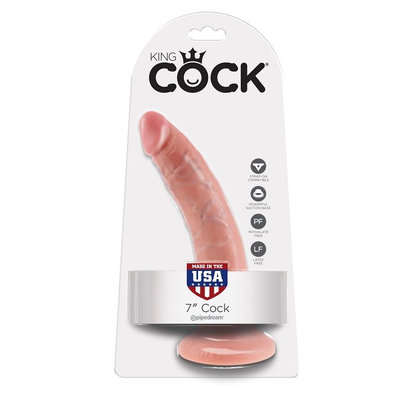 Gode réaliste texturé 17.8 cm — KING COCK
