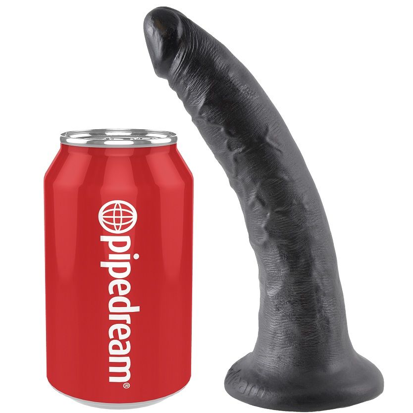 Gode réaliste noir 17,8 cm — KING COCK