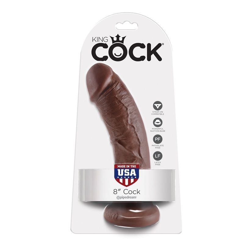 Gode réaliste marron 20,3 cm — KING COCK
