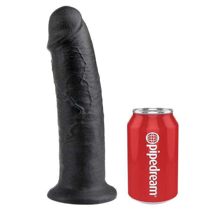 Gode réaliste noir 25 cm — KING COCK