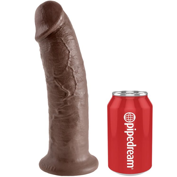 Gode réaliste en silicone brun 25 cm — KING COCK